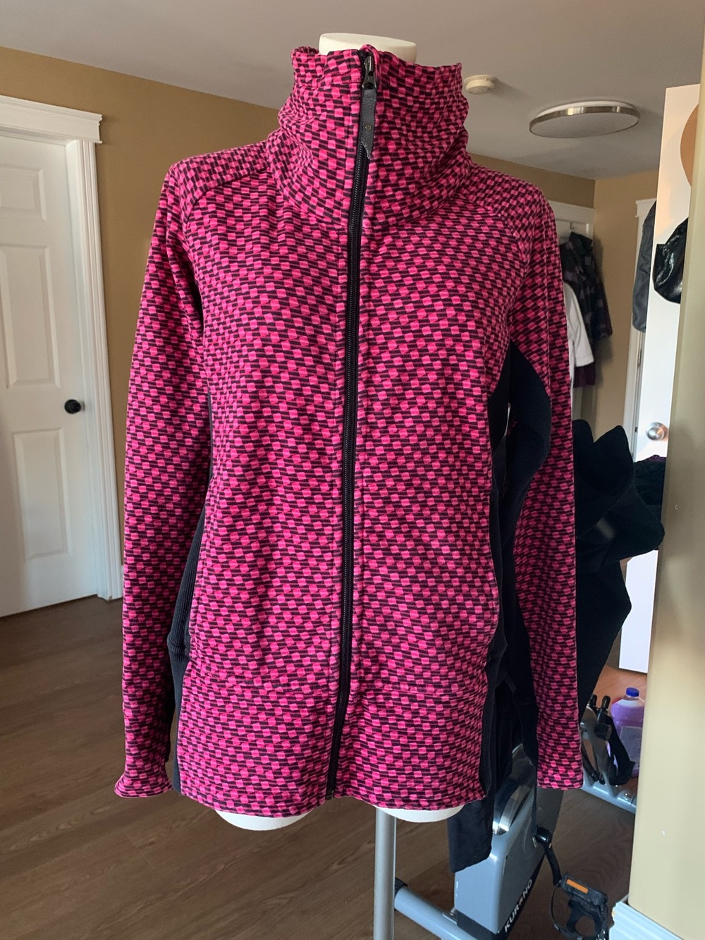 lululemon athletica Pink Patterned Full-Zip Utility Jacket